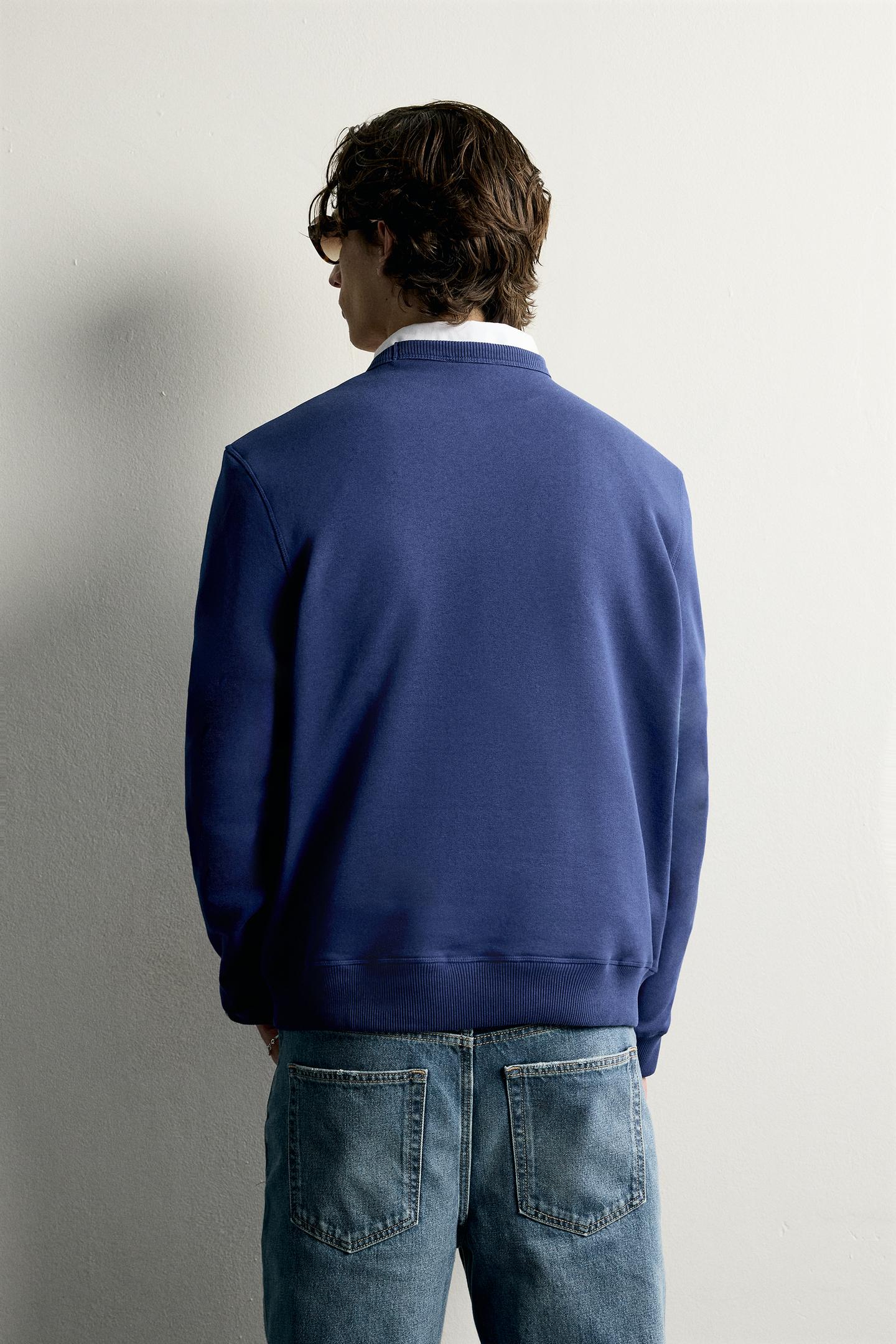 Мужская толстовка Zara Ayrton Senna © Senna Brands Graphic, цвет: Голубоватый — фото 3