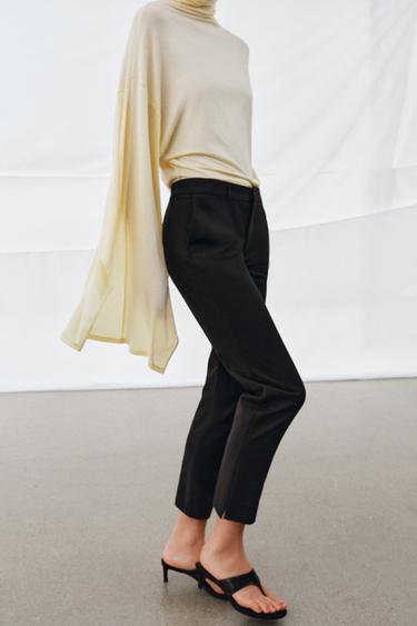 PANTALON CAPRI TAILLE BASSE ZW COLLECTION - Noir de Zara - Image 5