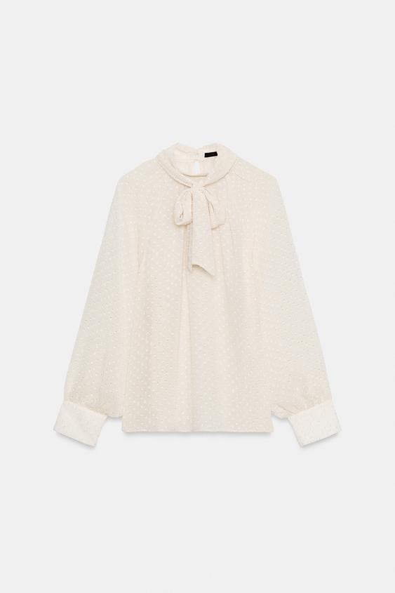 CAMISA PLUMETI LAZADA - Crudo de Zara - Imagen 0