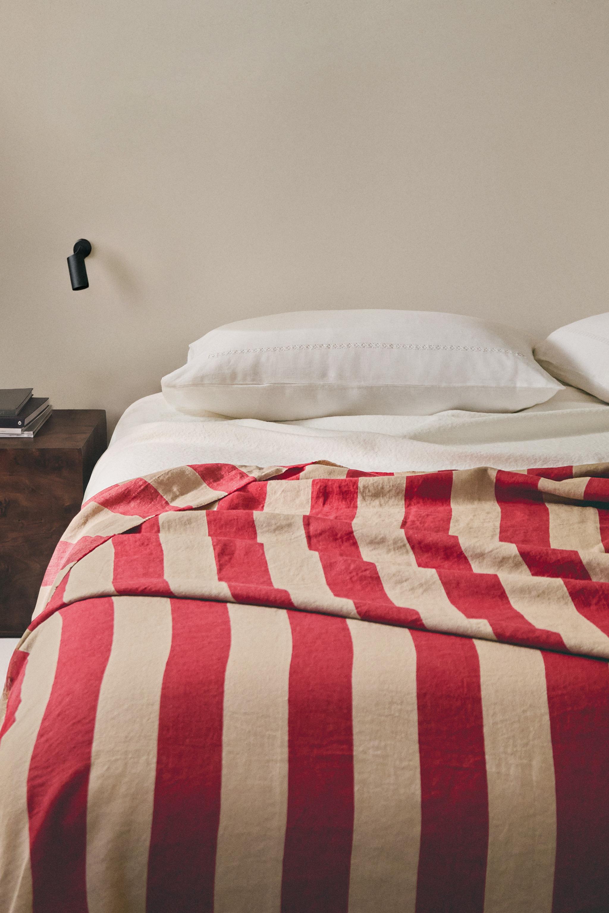 STRIPED LINEN BEDSPREAD | KATHARINE POLE