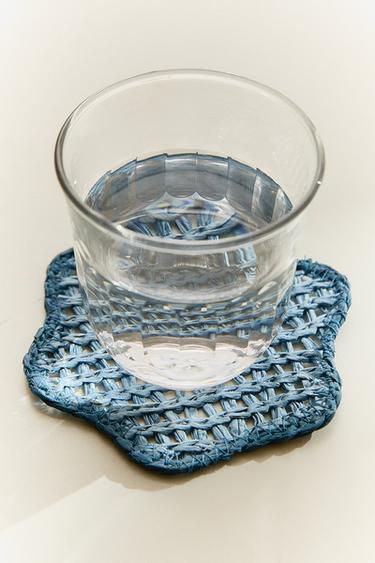 PACK OF BRAIDED PAPER COASTERS (PACK OF 4) - Blue by Zara