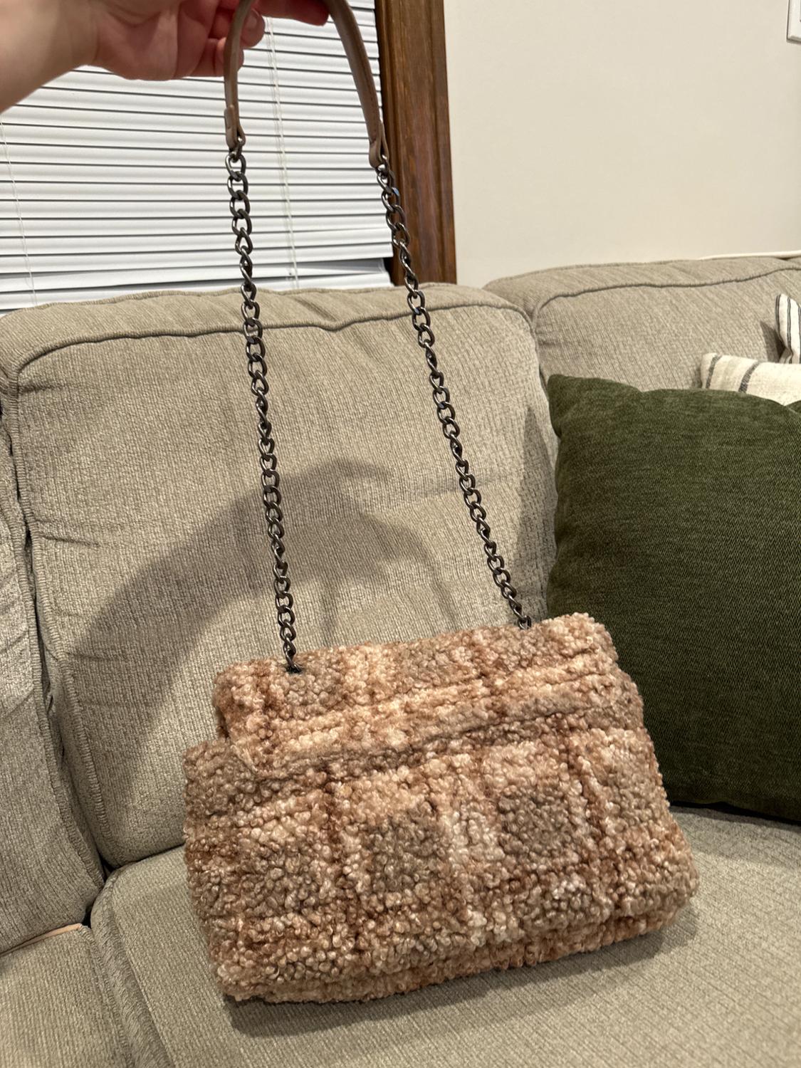 TEDDY MATERIAL SHOULDER BAG. MULTICOLOR NEUTRAL WITH PATTERN. - Image 7