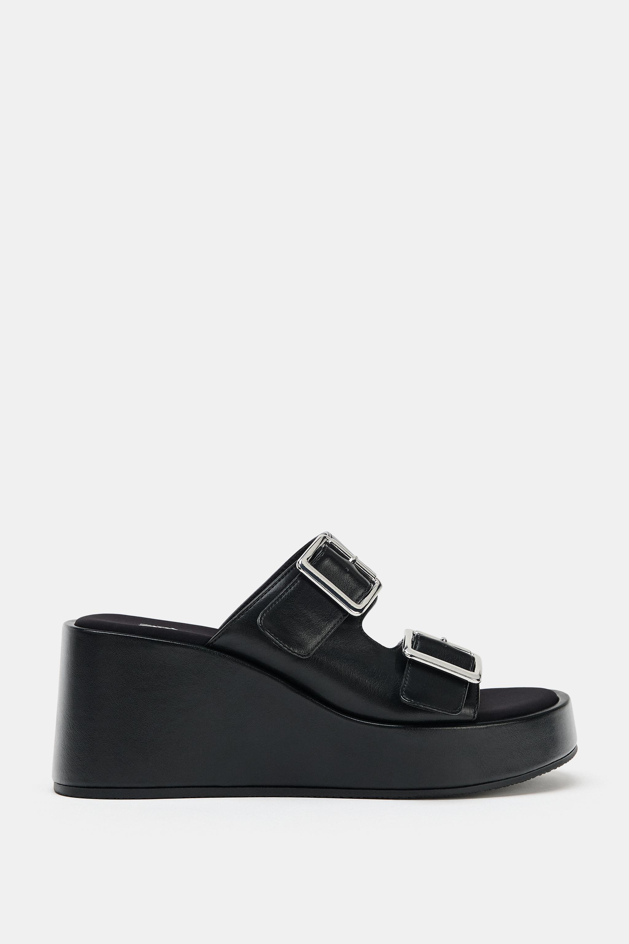 バックルプラットフォームサンダル - ブラック | ZARA Japan / 日本