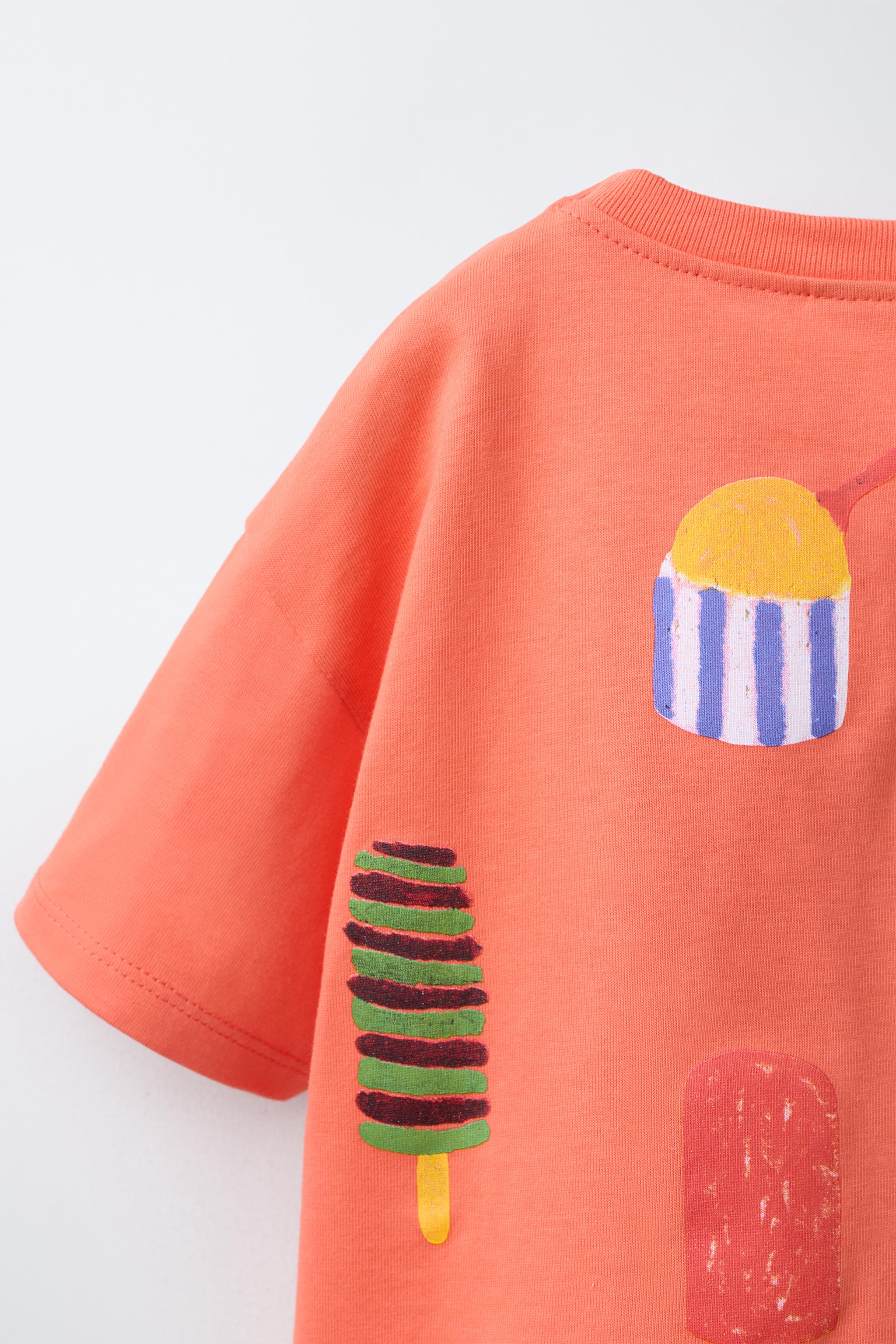 Детские футболки Zara ISABELLE VANDEPLASSCHE ICE CREAM T-SHIRT — фото 5