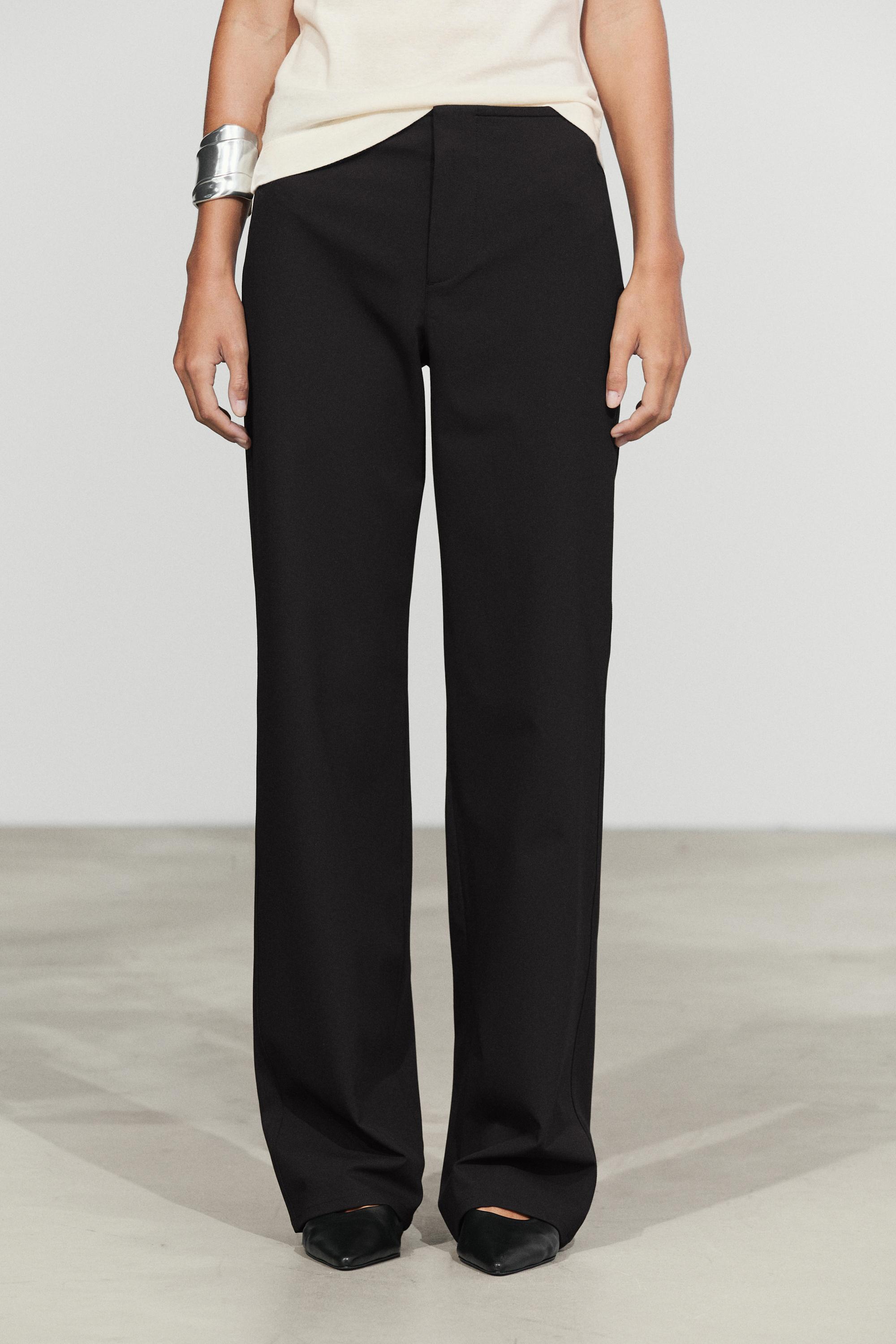 Technical straight-leg pants