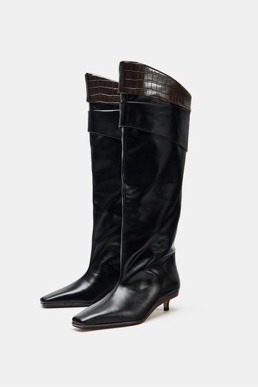 BOTTES HAUTES EN CUIR LIMITED EDITION - Noir de Zara - Image 6