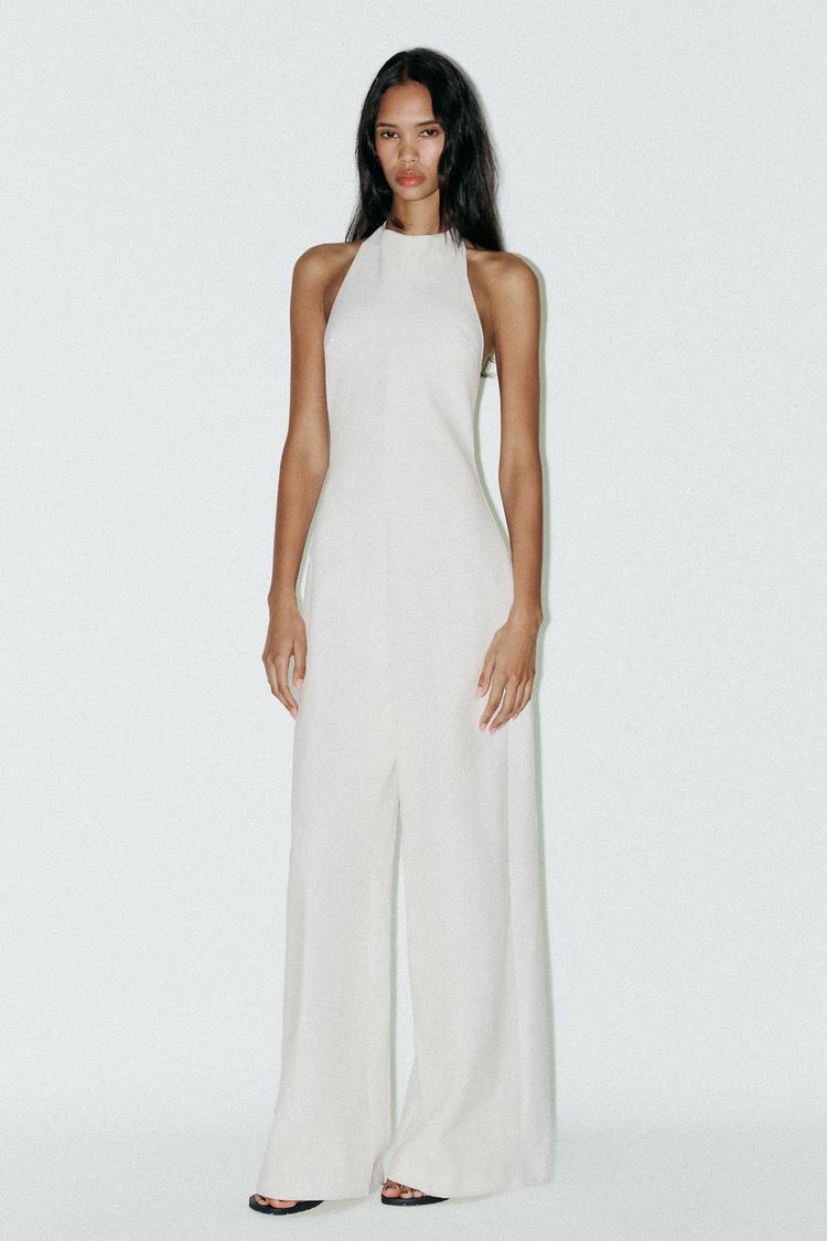 Jumpsuit Monos De Hombre Zara JUMPSUIT LARGO ESPALDA DESCUBIERTA