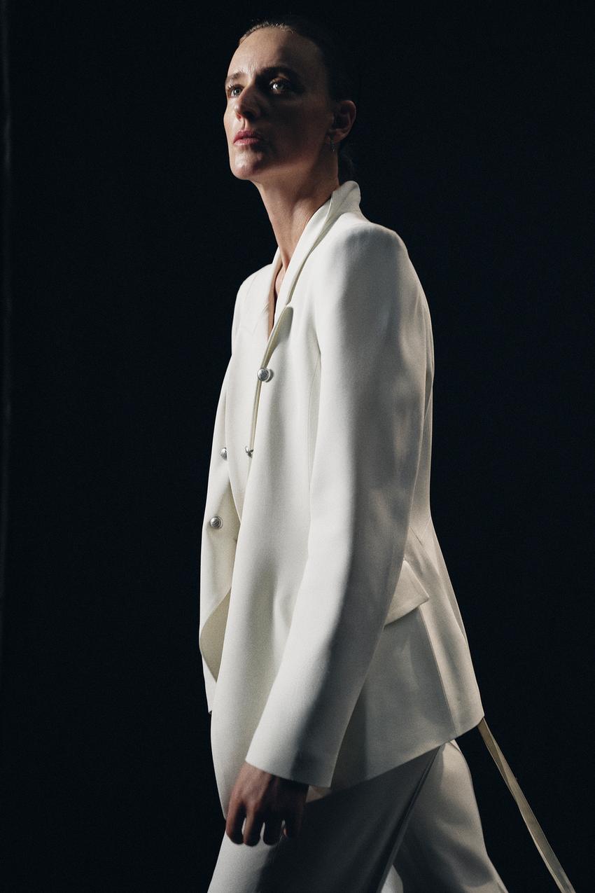 美品】ZARA チェック柄 ダブルブレスト スーツジャケット 3点セット 