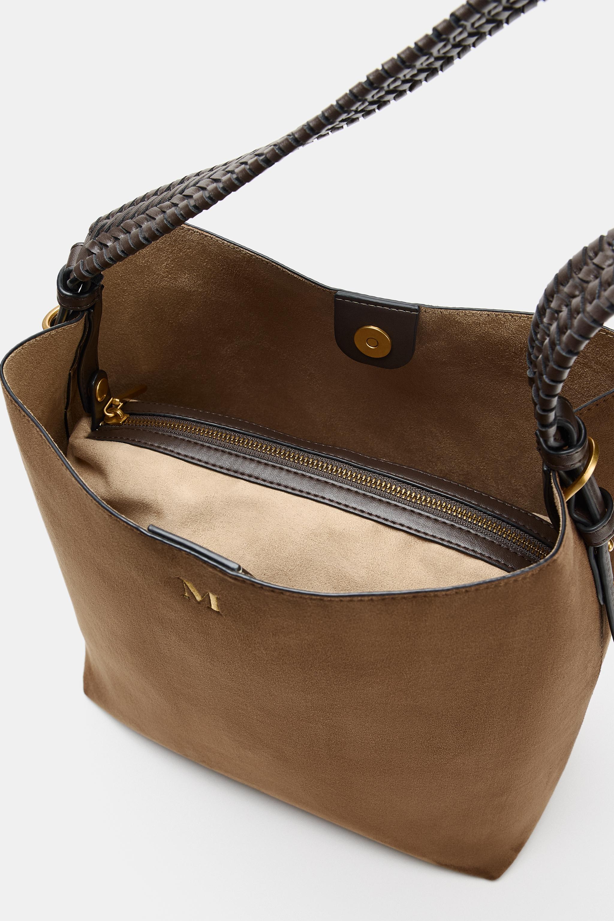 Женские сумки Zara BRAIDED SHOPPER — фото 8