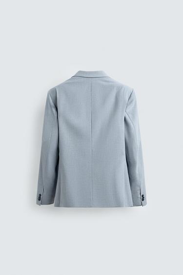 SLIM FIT SUIT BLAZER - Sky blue by Zara - Image 6
