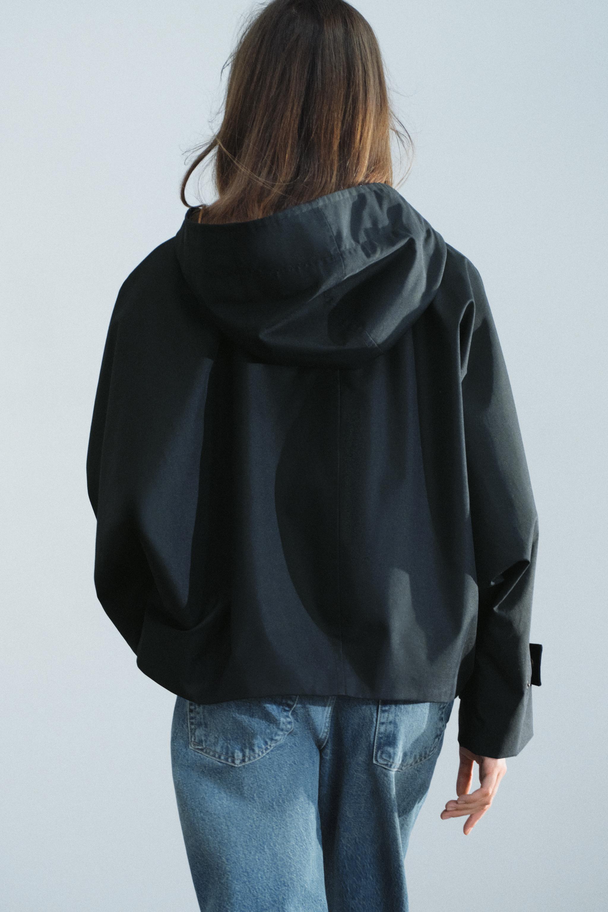 Zara ZW COLLECTION WATER REPELLENT KRUVAZE MONT görsel 7