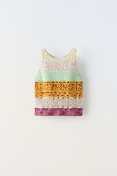 ТОП ИЗ РЕЛЬЕФНОГО ТРИКОТАЖА — РАЗНЫЕ от Zara — изображение 0