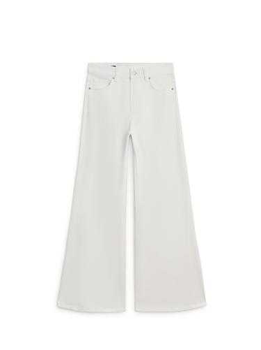Jean flare taille haute - Blanc cassé de Zara