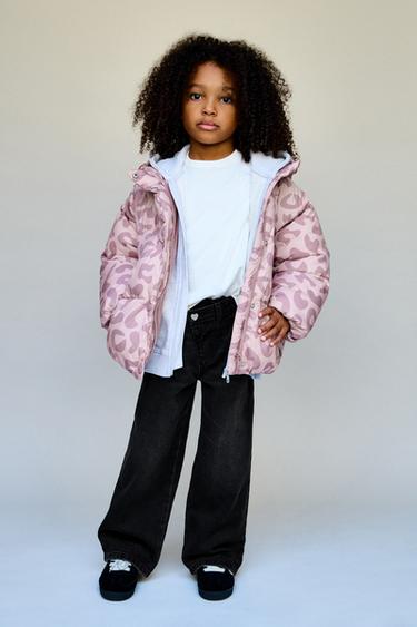 WATER-REPELLENT ANIMAL PRINT COAT - Pink by Zara