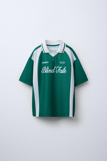 FOOTBALL T-SHIRT - Green by Zara - Image 0