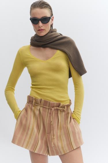 SUPIMA® LONG SLEEVE T-SHIRT - Yellow by Zara