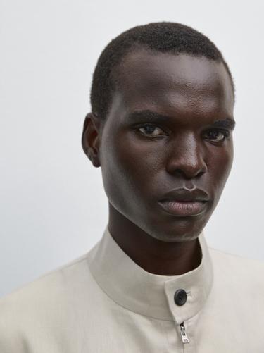 Zara 100% linen lightweight jacket - Light beige