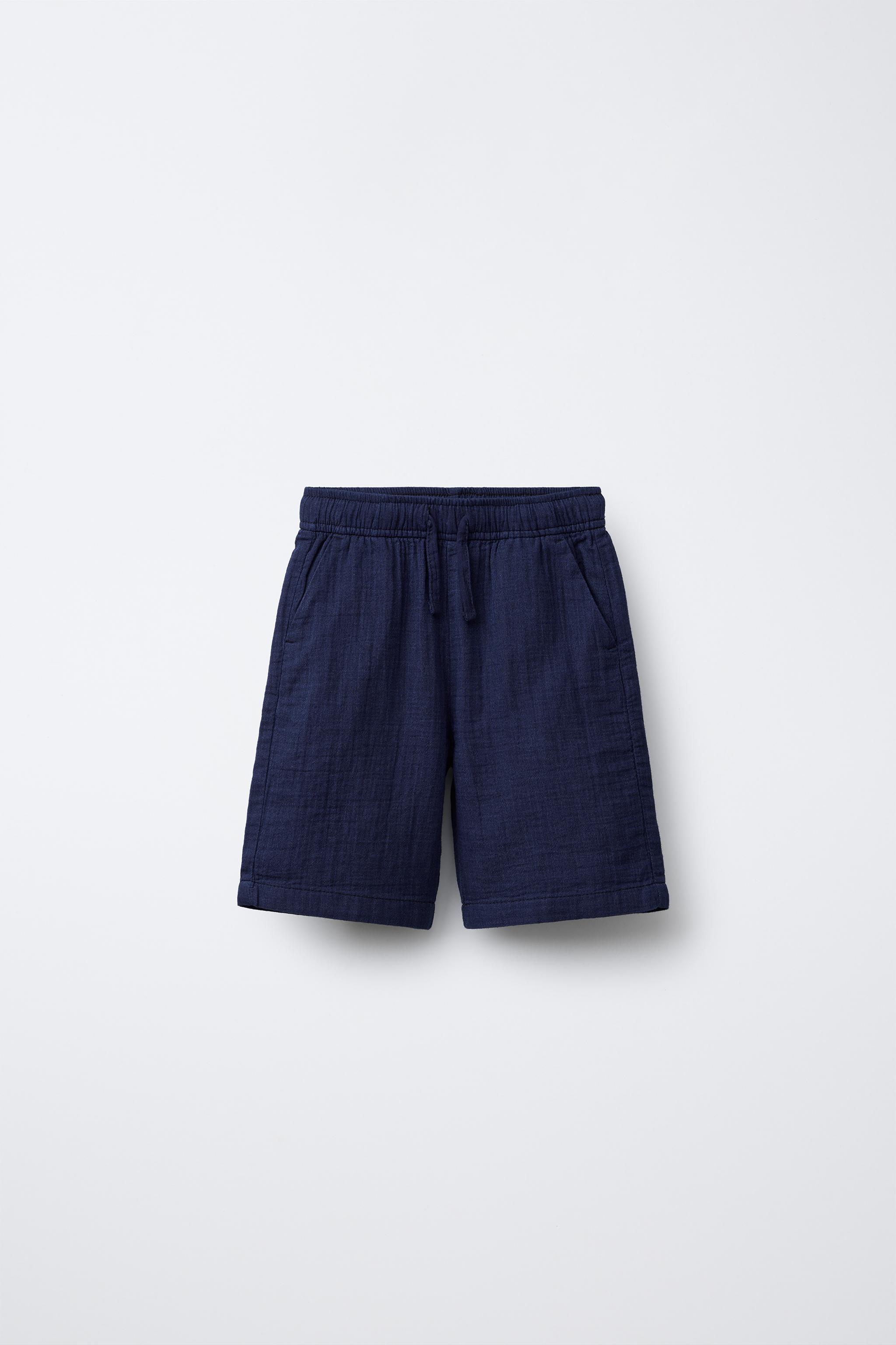 TEXTURED SHORTS - Indigo | ZARA United States