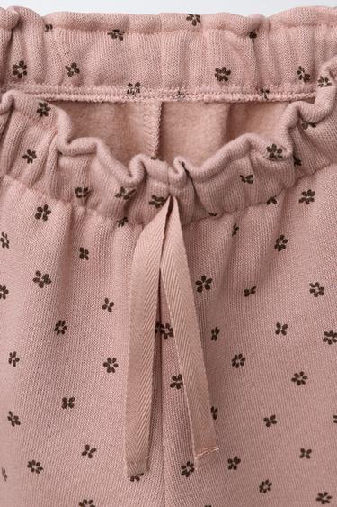 PRINTED FRILL PLUSH TROUSERS - Pastel pink by Zara - Image 2