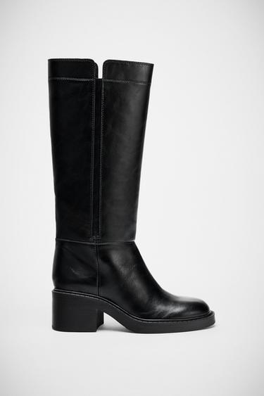 FLAT BOOT WITH DETAIL - Black by Zara