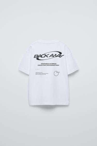 PRINTED T-SHIRT - Ecru by Zara - Image 1