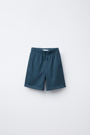 LOT DE DEUX BERMUDAS DROITS UNIS - Noir de Zara - Image 1