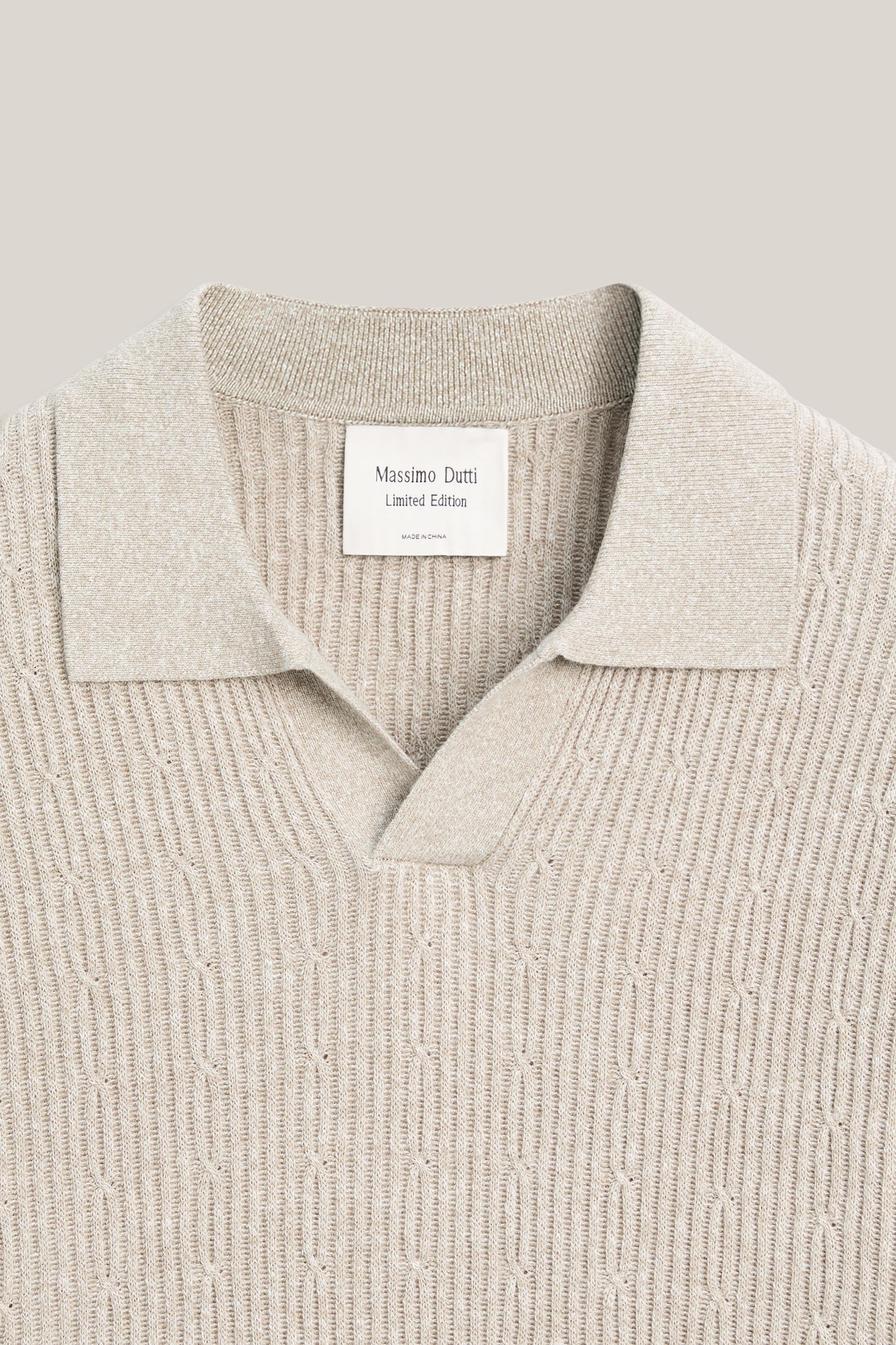 Cable-knit polo sweater - LIMITED EDITION