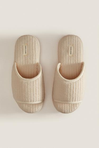 FLATFORM TERRY SLIPPERS - White by Zara - Image 2
