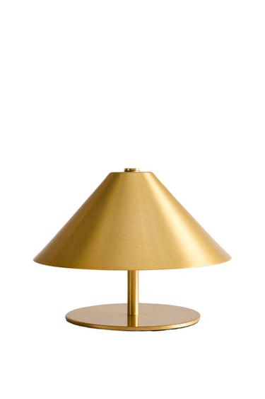 CORDLESS IRON TABLE LAMP - Gold by Zara