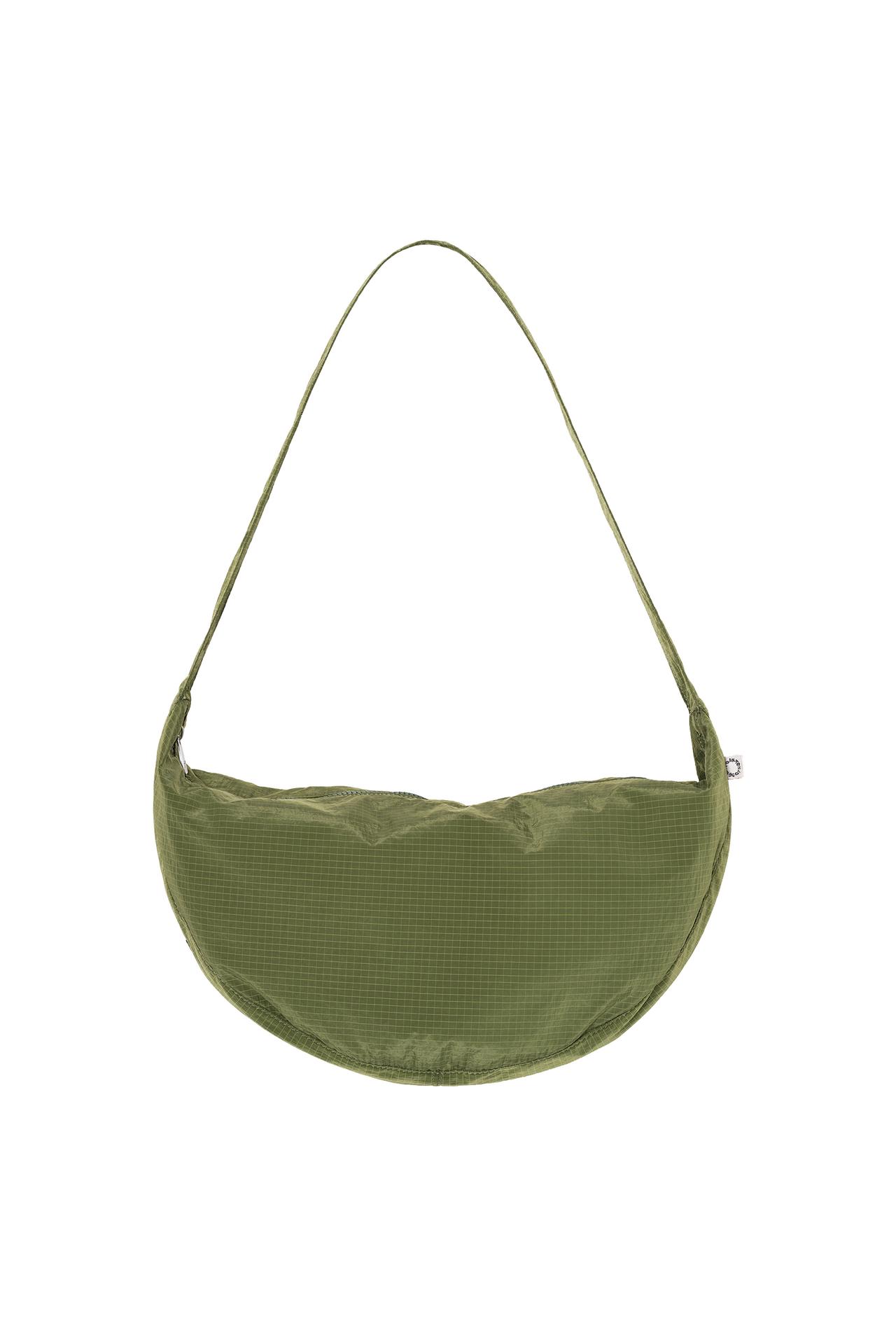 FABRIC SHOULDER BAG — Green