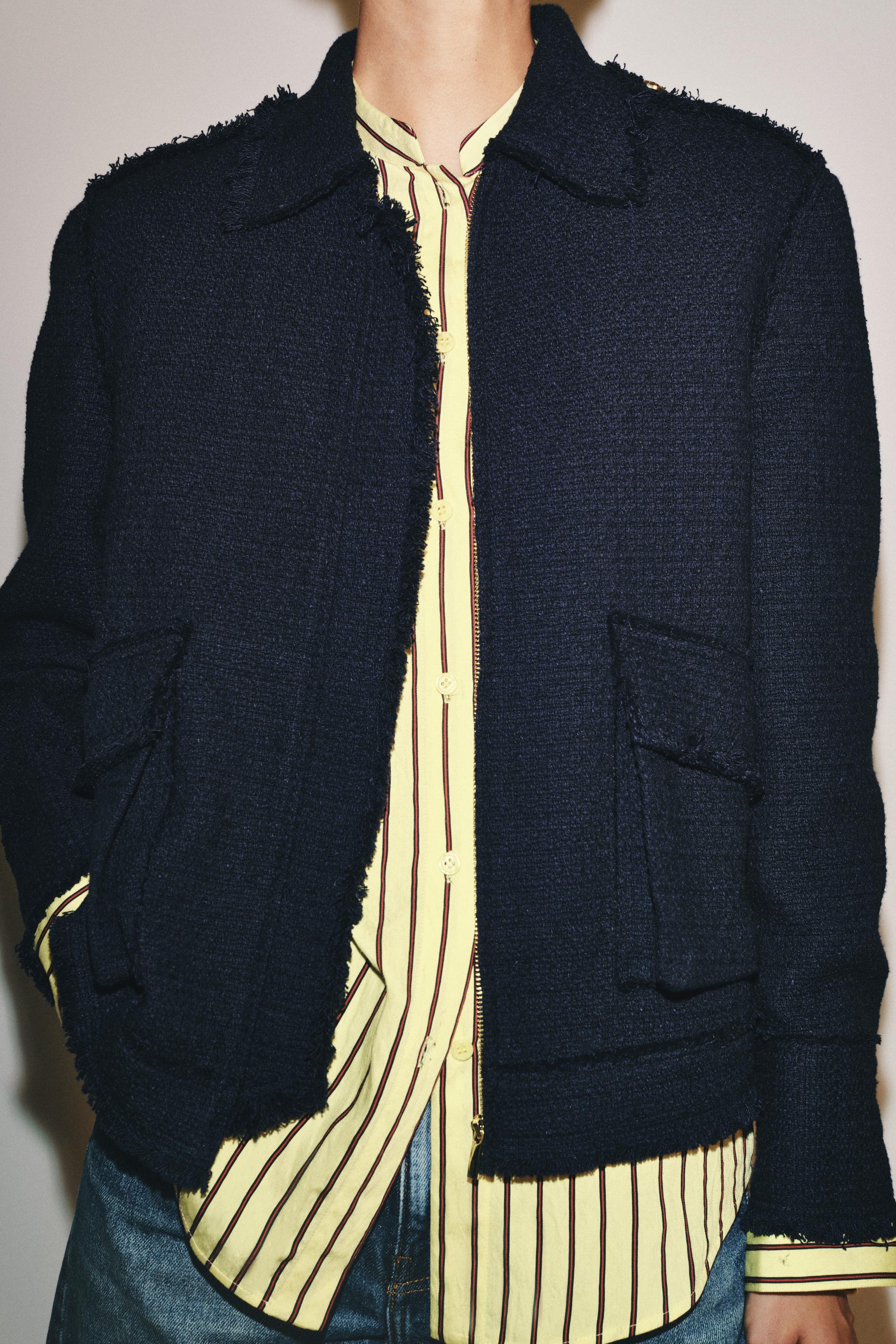 ZW COLLECTION POCKET JACKET — Navy blue