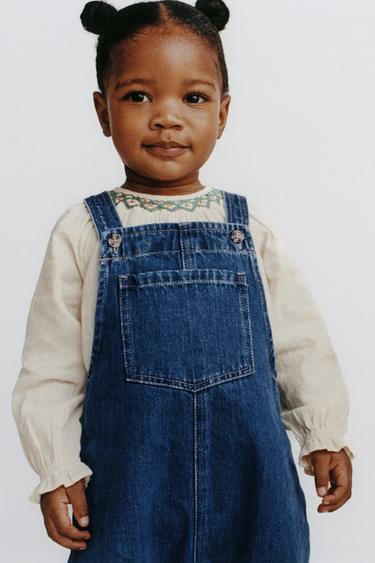 BODY COM BORDADOS EM CONTRASTE - Baunilha da Zara