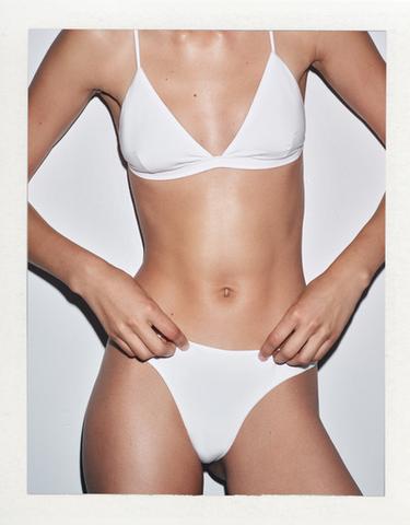 Zara MODAL THONG - White