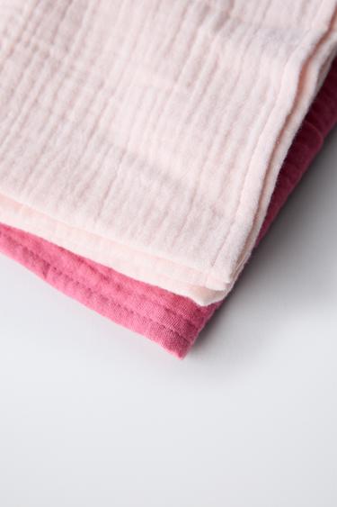 2-PACK OF TEXTURED MUSLINS - Fuchsia by Zara - Image 1