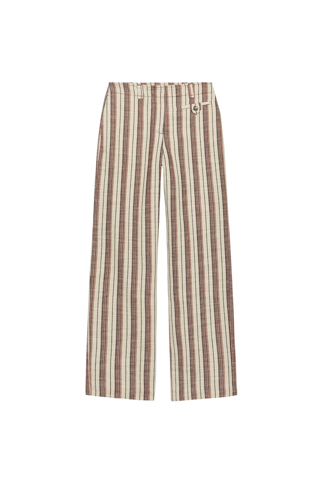 STRIPED STRAIGHT LEG PANTS - image 3