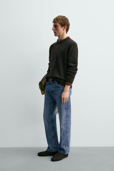 PULL EN LAINE - CACHEMIRE AARON LEVINE X ZARA - Marron foncé de Zara - Image 3