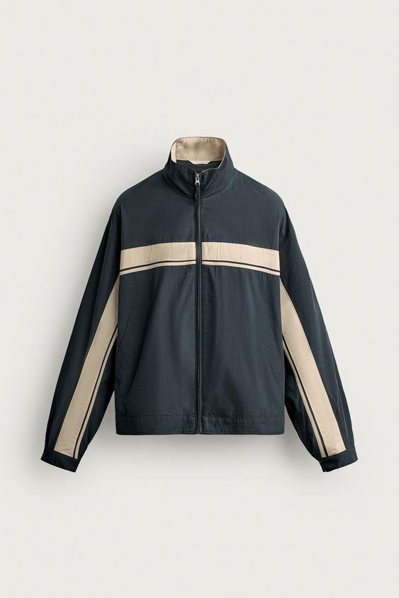 CHAQUETA TÉCNICA COLOR BLOCK - Marino de Zara - Imagen 0