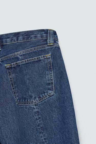 BARREL FIT JEANS WITH TWISTED SEAM - Blue by Zara - Image 10