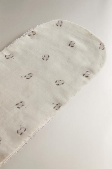 KIDS' BUNNY SHOULDER BIB - Cream by Zara - Image 1