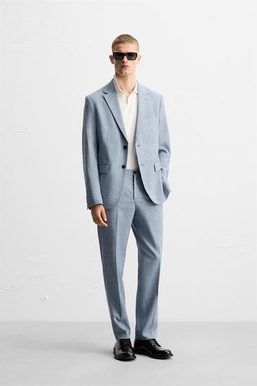 BLAZER კოსტიუმი სტრუქტურული - Zara-ს Bluish