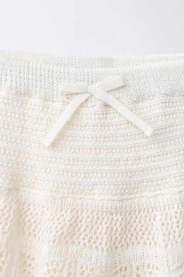 JUPE BRODÉE - Blanc cassé de Zara - Image 2