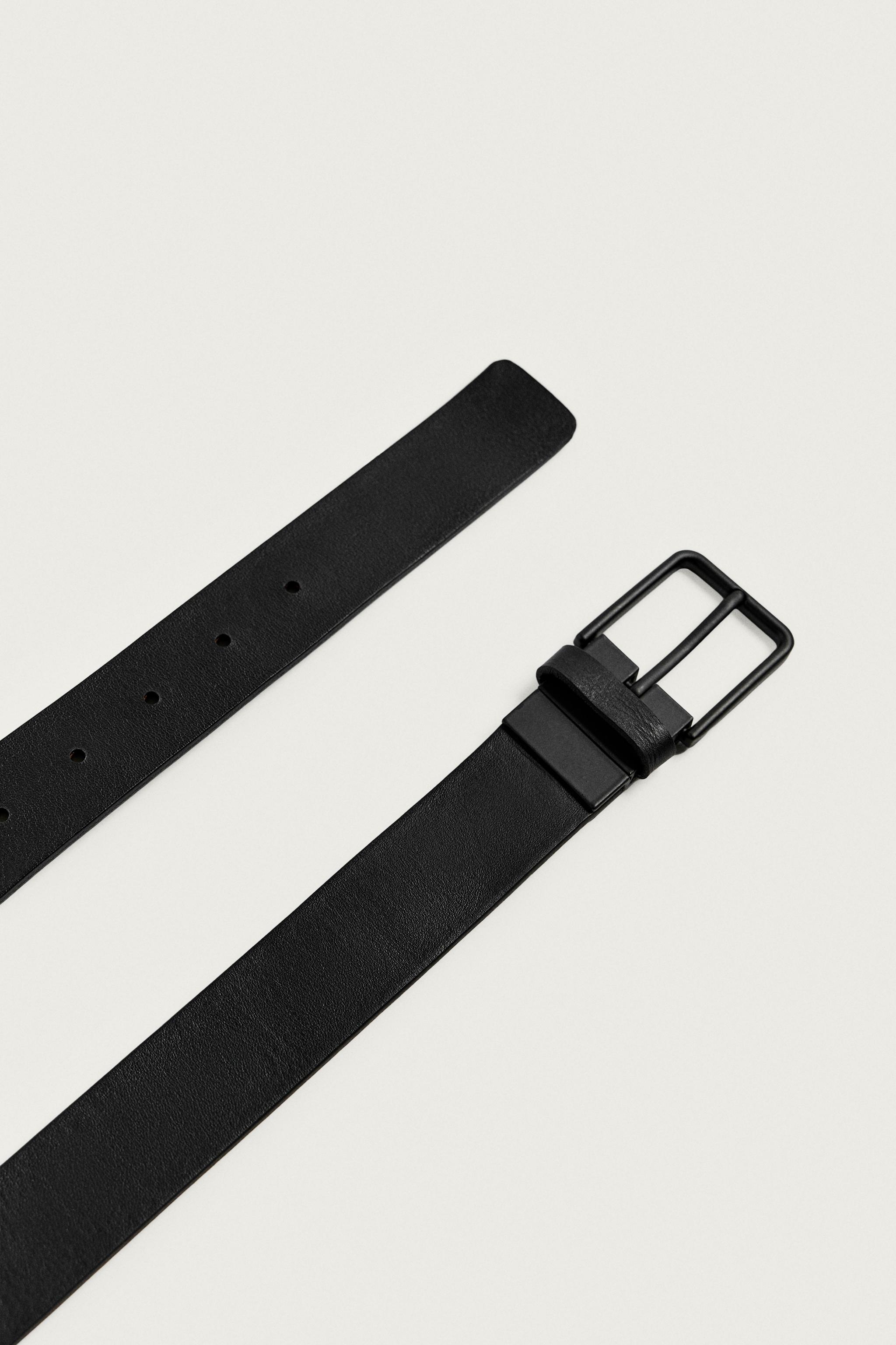 Мужские ремни Zara REVERSIBLE LEATHER BELT — фото 4
