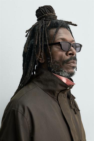 LUNETTES DE SOLEIL OVALES AARON LEVINE X ZARA - Noir de Zara - Image 1