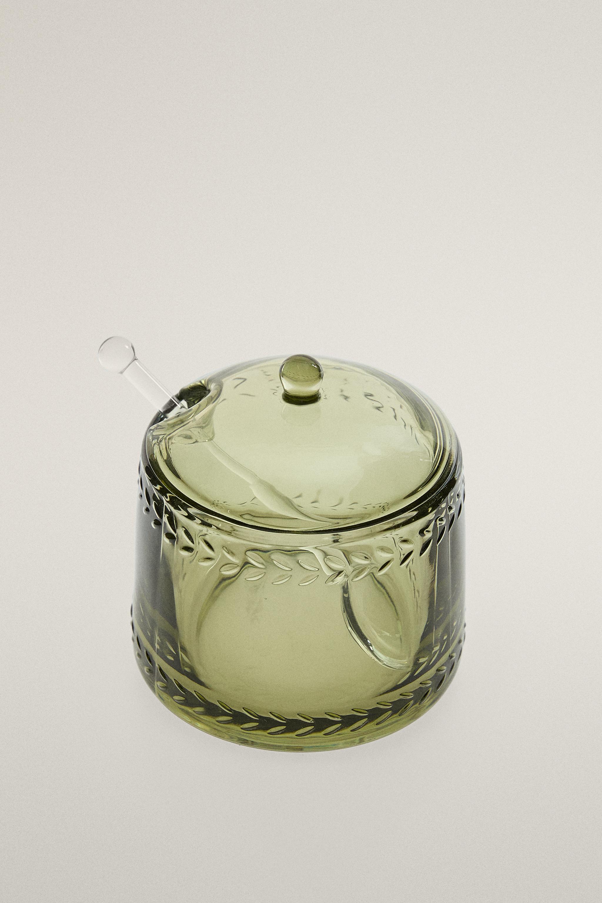 SUCRIER VERRE RELIEF NOËL