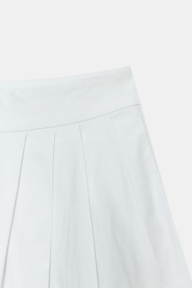 PANTALON AMPlE À PLIS - Gris bleu de Zara - Image 7