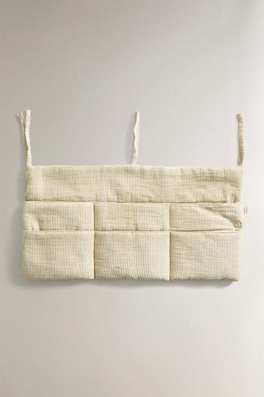 جيوب ترتيب معلقة موسلين مخطط - أخضر الخاص بـ Zara - صورة 0