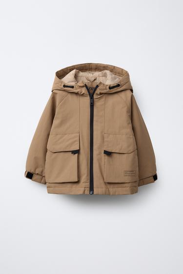 PARKA MIT KAPUZE UND TASCHEN - Mittleres Camel von Zara - Bild 0