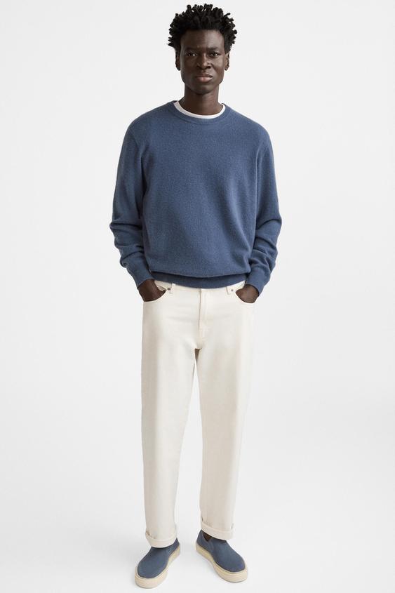 LACELESS SNEAKERS Blue grey ZARA New Zealand