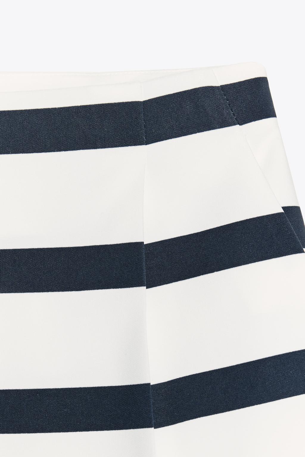 Thumbnail image for STRIPED BERMUDA SHORTS WITH DARTS