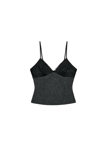 PINSTRIPE CAMISOLE TOP